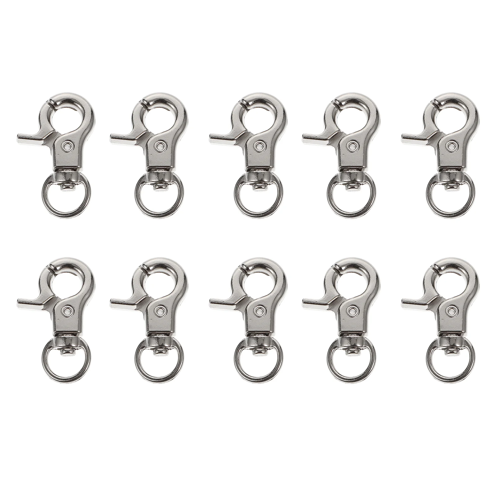 10 Pcs Birdcage Lock Anti-Escape Buckle Swivel Clips Cages Door Safety Latch Lanyard Hooks Metal Buckles Heavy