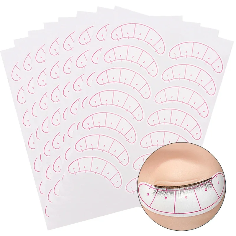 Eyelash Under Eye Pads Paper Patches Lash Eyelash Extension Practice Eye Tips Eye Sticker Wraps Makeup Tools 70pairs/bag