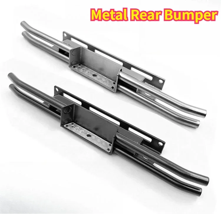 RC Rock Crawler Custom Metal Rear Crash Bar 1/10 For Tamiya CC01 Isuzu Mu Body Shell Resistant Realistic Upgrade Decor Accessory