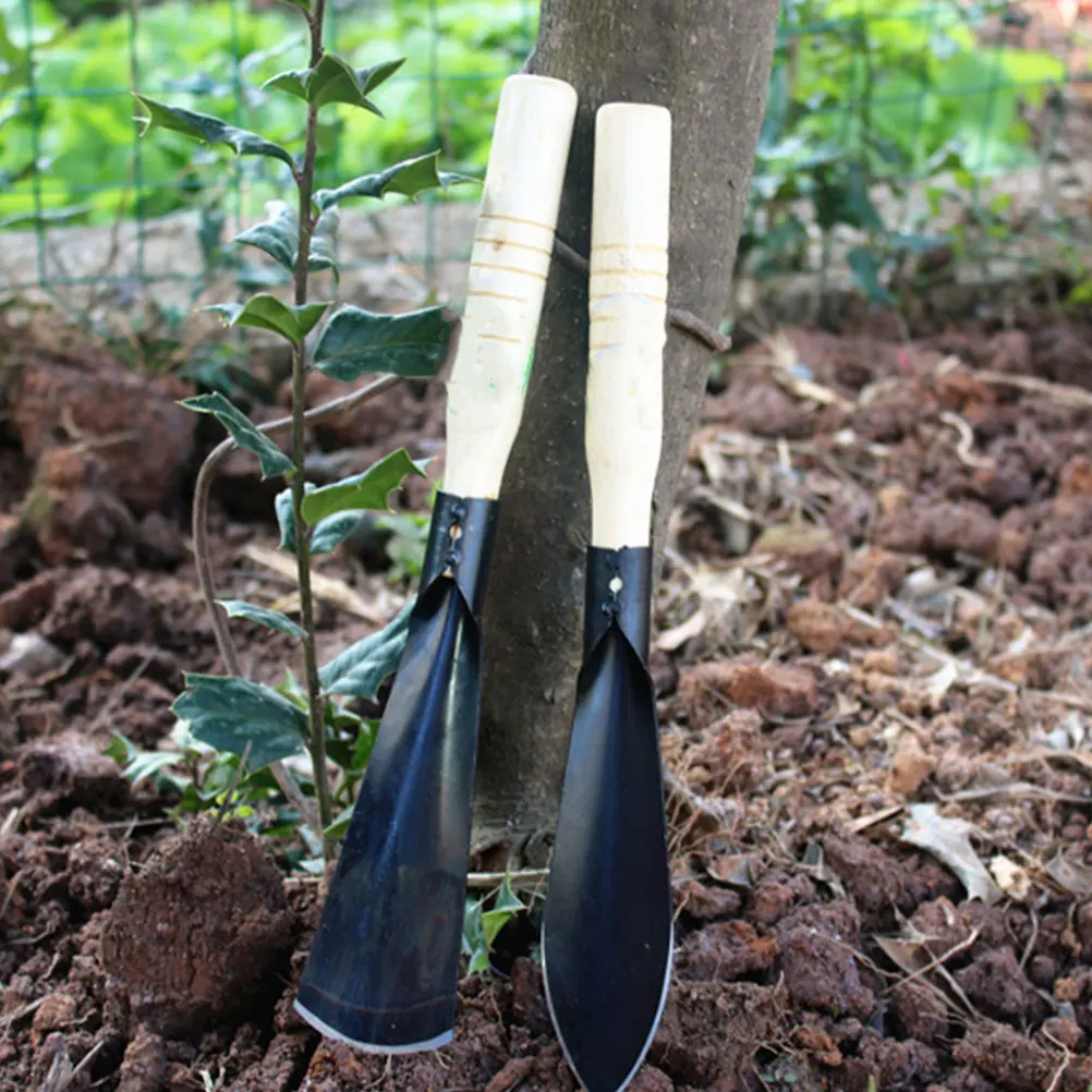 

2pcs Mini Iron Garden Shovels Flower Planting Tools Durable High-quality Non-slip Handle Strong Gardening Soil Loosening