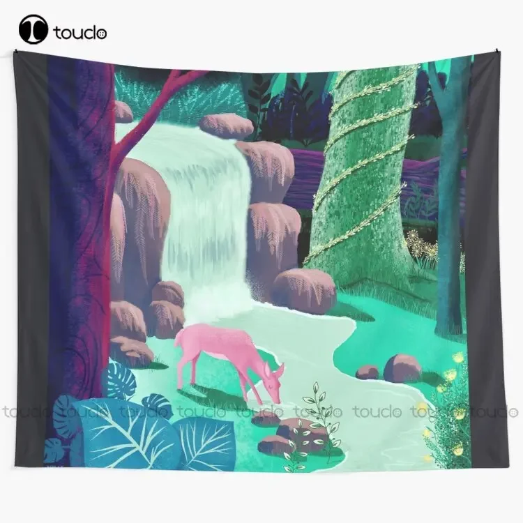 The Whispering Waters Of Eventide Vale Tapestry Aesthetic Tapestry Blanket Tapestry Bedroom Bedspread Decoration Background Wall