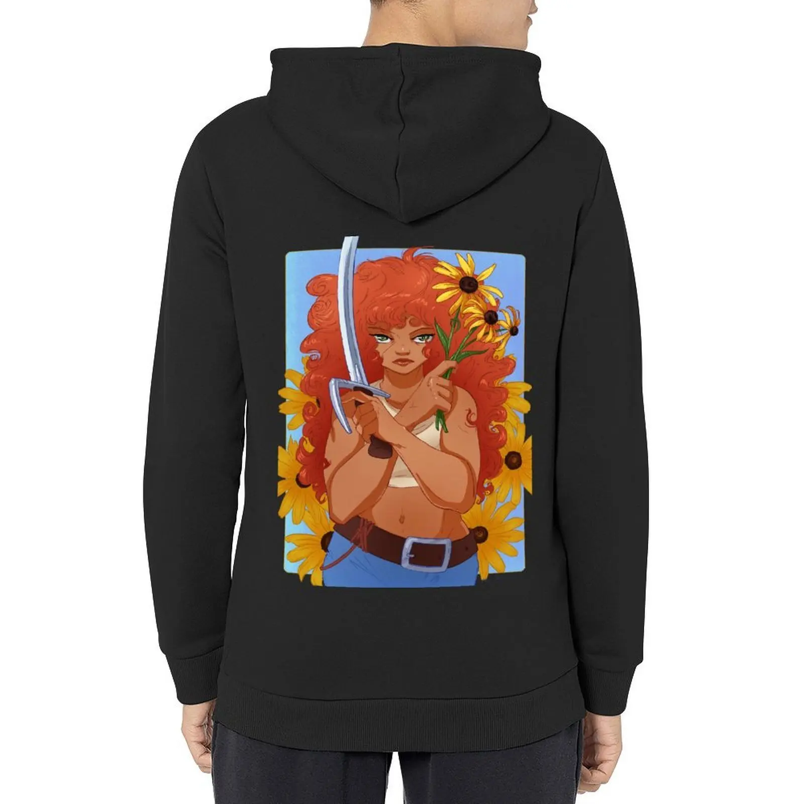 

Black Eyed Susan Hoodie korean style clothes men's sweat-shirt set men's sweat-shirt autumn tracksuit