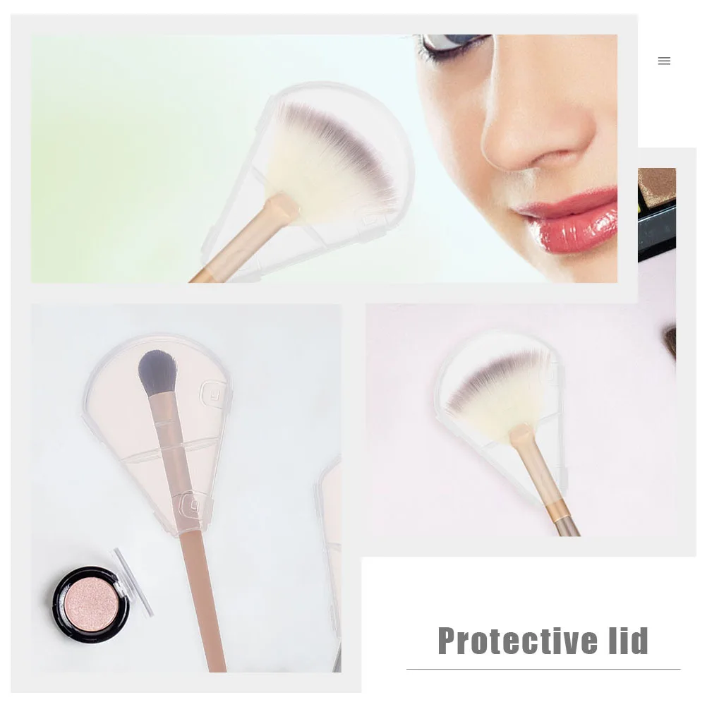 15Pcs Brush Protector Highlighter Brush Cover Medium Small Size Guard for Travel Portable Clean Makeup Tool Accessory