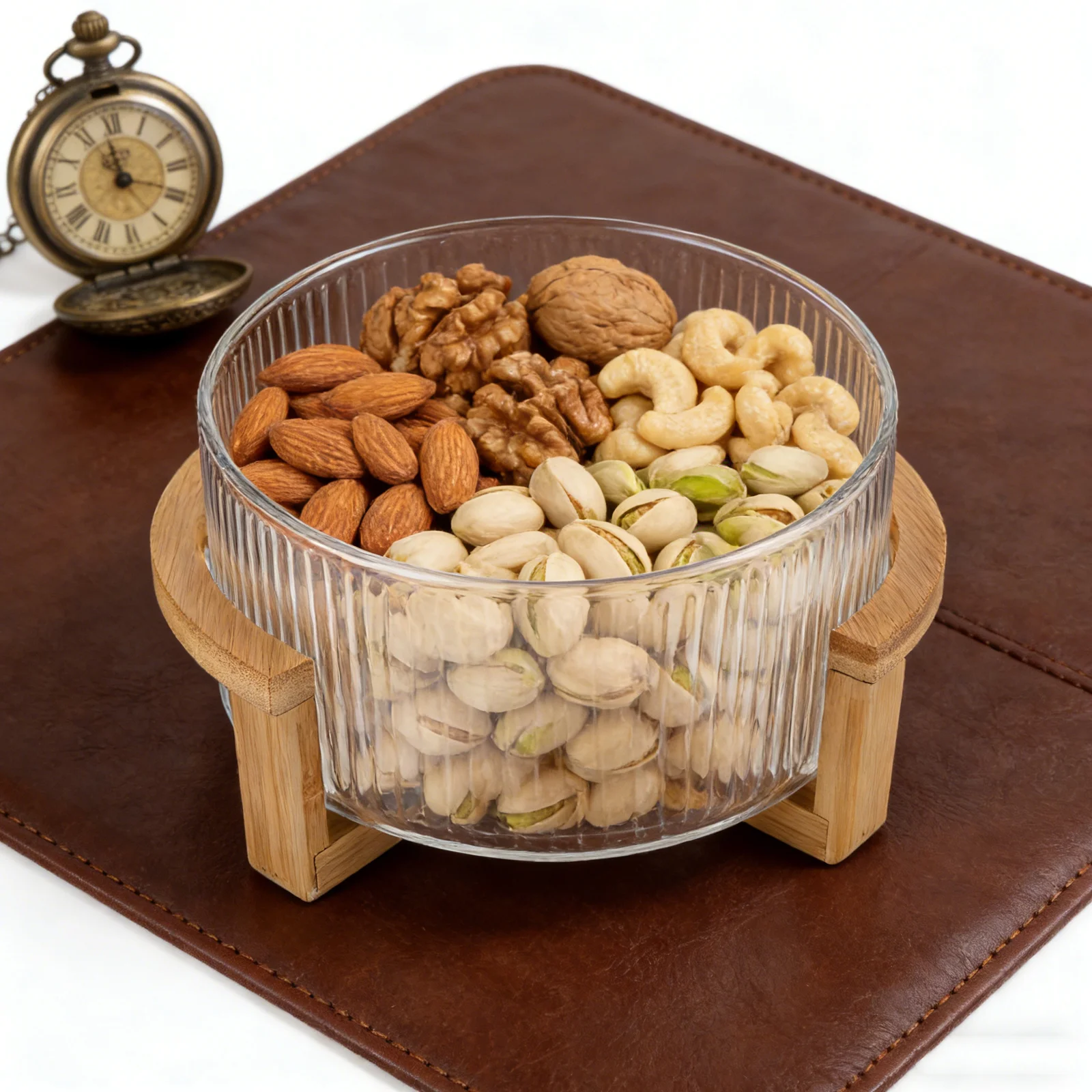 

Glass Salad Bowl 3 Piece Set Heavy Duty Transparent Bowls for Cold Pasta Cabbage Party Dessert Serving Tableware