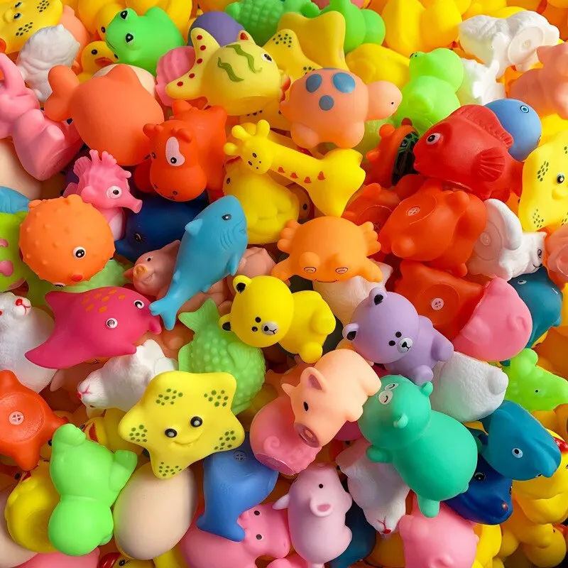 8 Pcs Set Bathing Toys Random Kids Baby Animal Bathing Splashing Sounds Small Toys