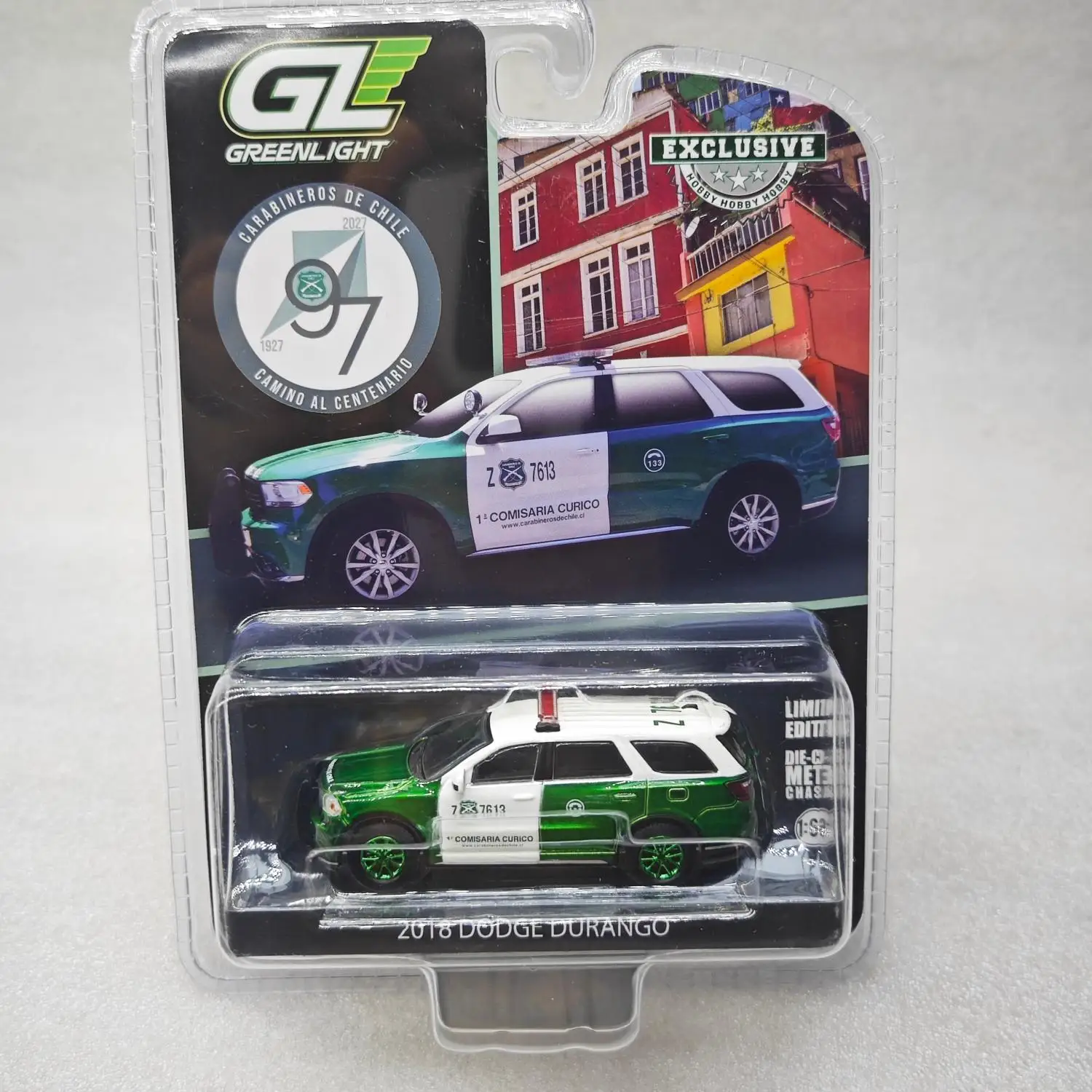 1:64  Green Light  2018 Dodge Durango, Chile Toy Car Model Simulation Sound Light Collection Kids Gift