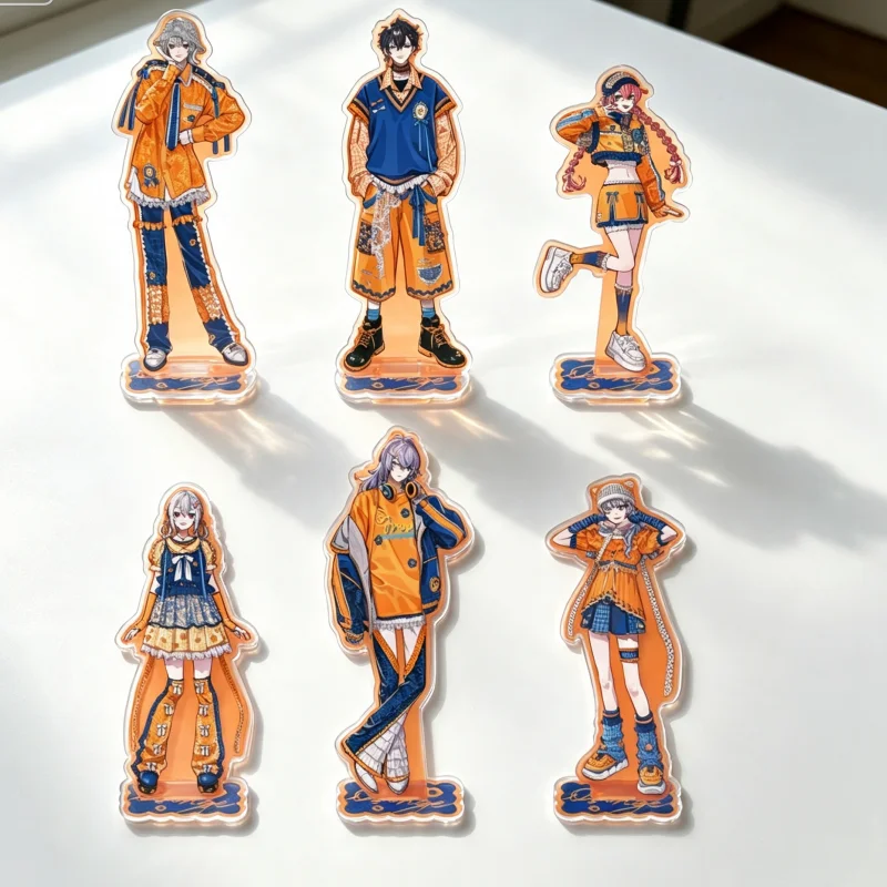 NIJISANJI Virtual YouTuber Melancholic Orange Ver Hoshirube Sho Acrylic Stand Model Plate Keychains Bedroom Decoration