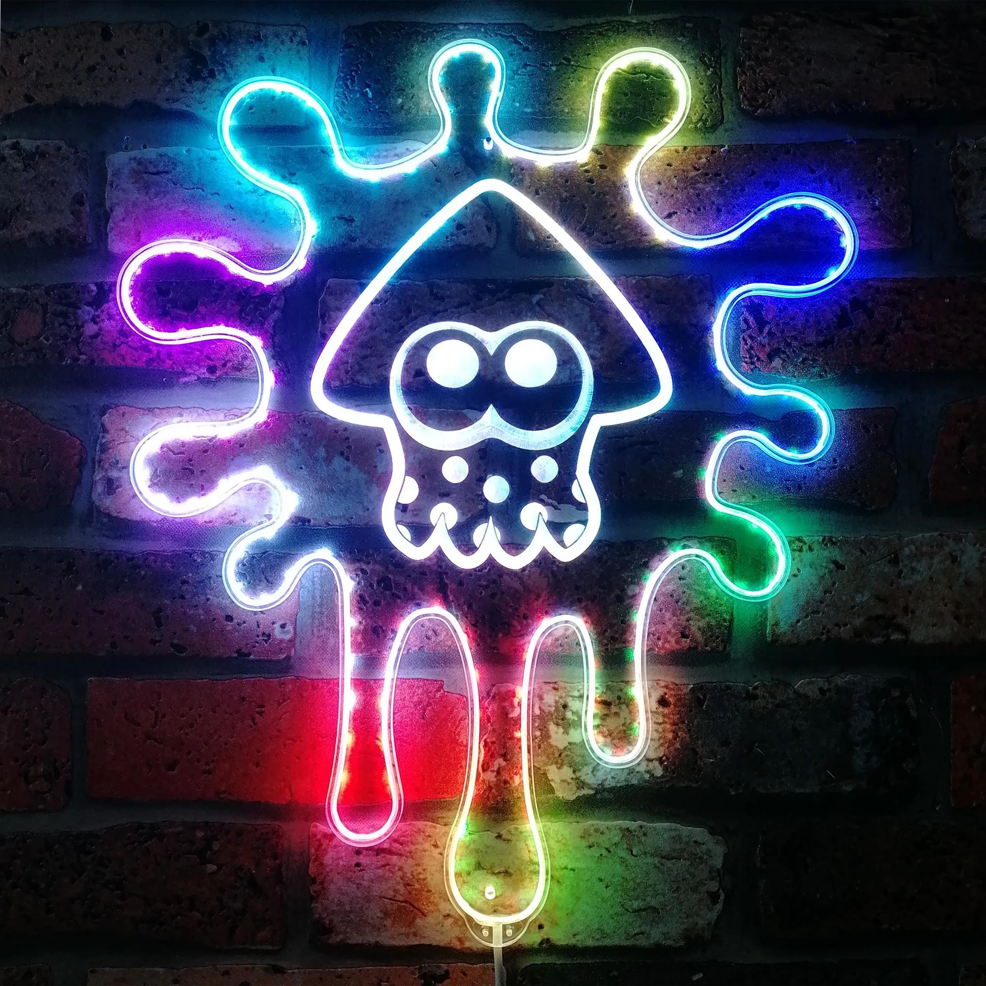 Cartoon Neon RGB Edge Lit LED Sign, Game Room Decor, Gaming Night Light