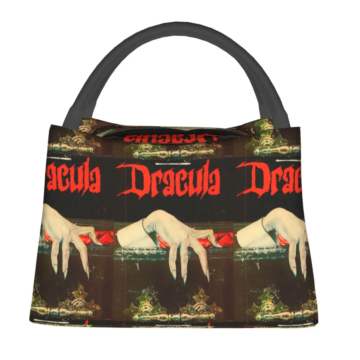 

Vintage Dracula Lunch Bag Movie Creature Funny Lunch Box Picnic Portable Insulated Thermal Lunch Bags Designer Cooler Bag