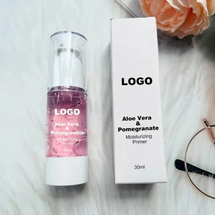 

Частная марка 30 мл Aloe & Pomegante Увлажняющий праймер для контроля жирности Увлажняющий, долговечный, простой в использовании праймер для лица для макияжа оптом