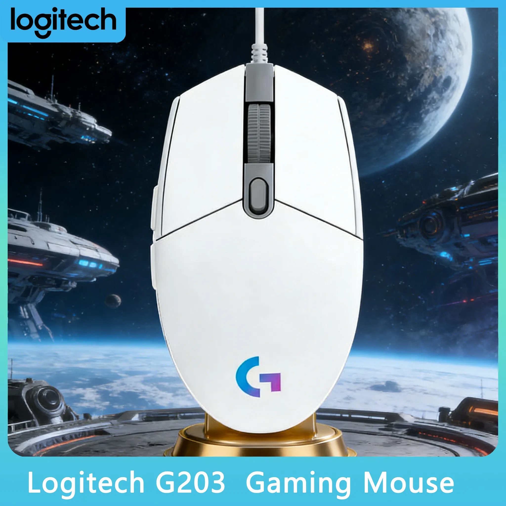 

Logitech G203 - Идеально подходит как для любителей казуальных игр, так и для профессиональных геймеров.