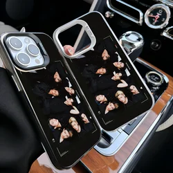 Epc A- Ateez Kpop Work Phone Case IMD Phone Case For IPhone 16 15 14 13 12 11 Pro Max Plus Color Silver Cover