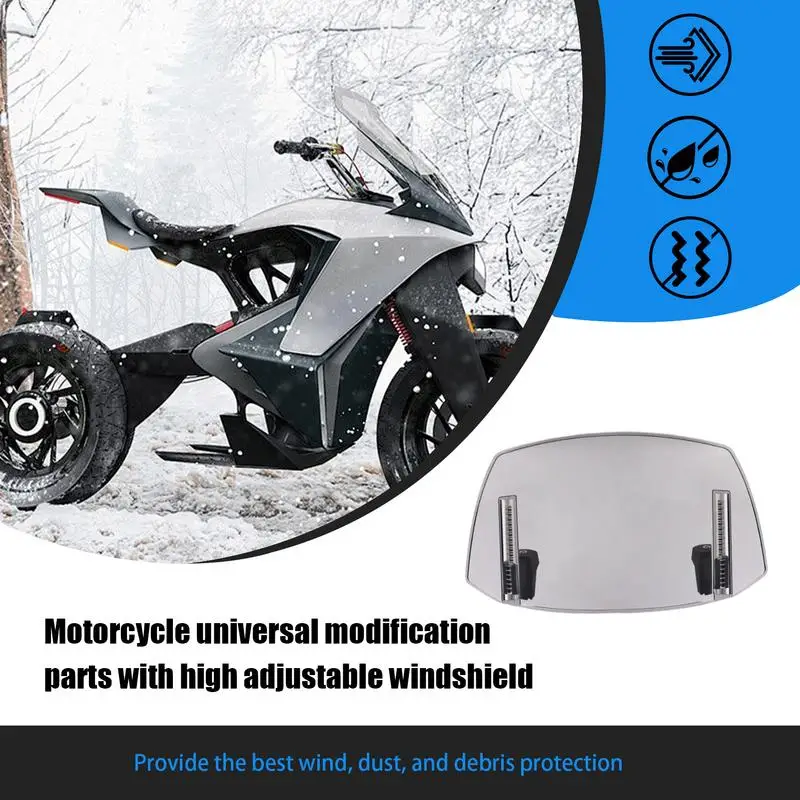 

Motorcycle Windshield Deflector Motorcycle Modification Accessories Adjustable Windshield Guide Wind Motorcycle Parts Enhanced