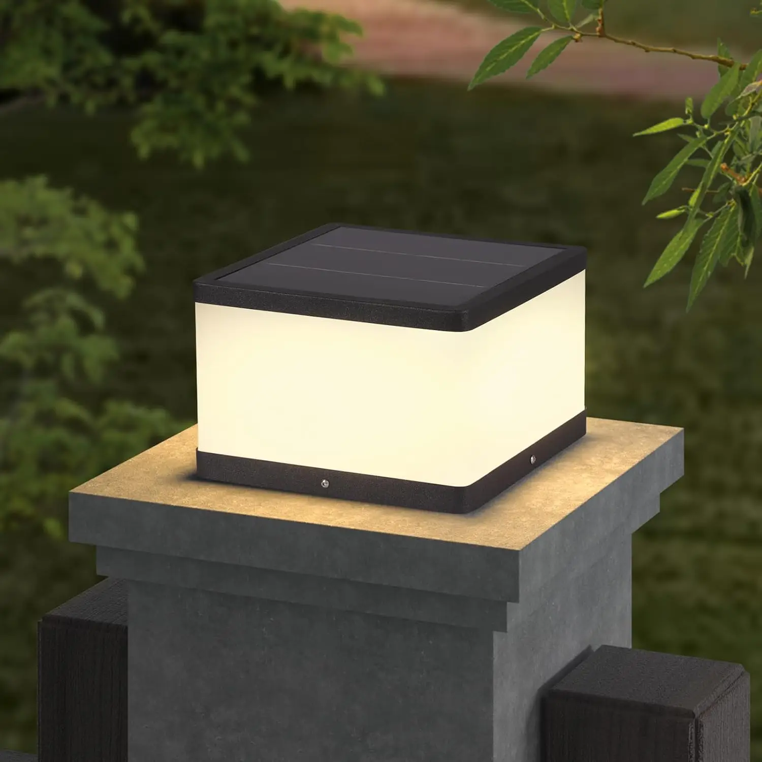 

Solar Pillar Light Outdoor 9.84' Dusk to Dawn IP54 Waterproof LED Landscape Light for Patio Garden