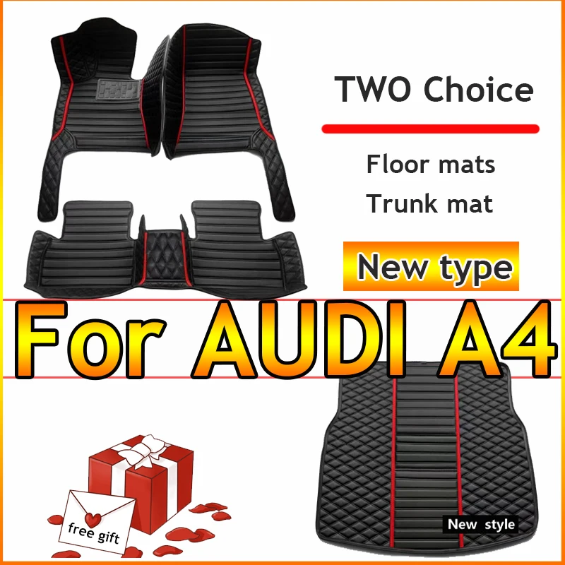 Car floor mats for AUDI A4 B8 Allroad/Avant/Sedan 2010 2011 2012 2013 2014 2015 2016 Custom foot Pads automobile carpet cover