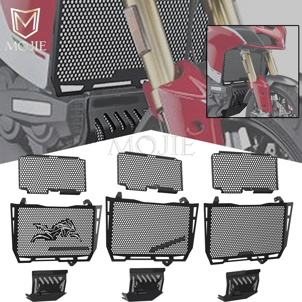 For Ducati Multistrada 1200 Enduro Pro 2017 2018 Multistrada 1260Enduro 2019 2020 2021 Radiator Guard Oil Grill Engine Cover Set