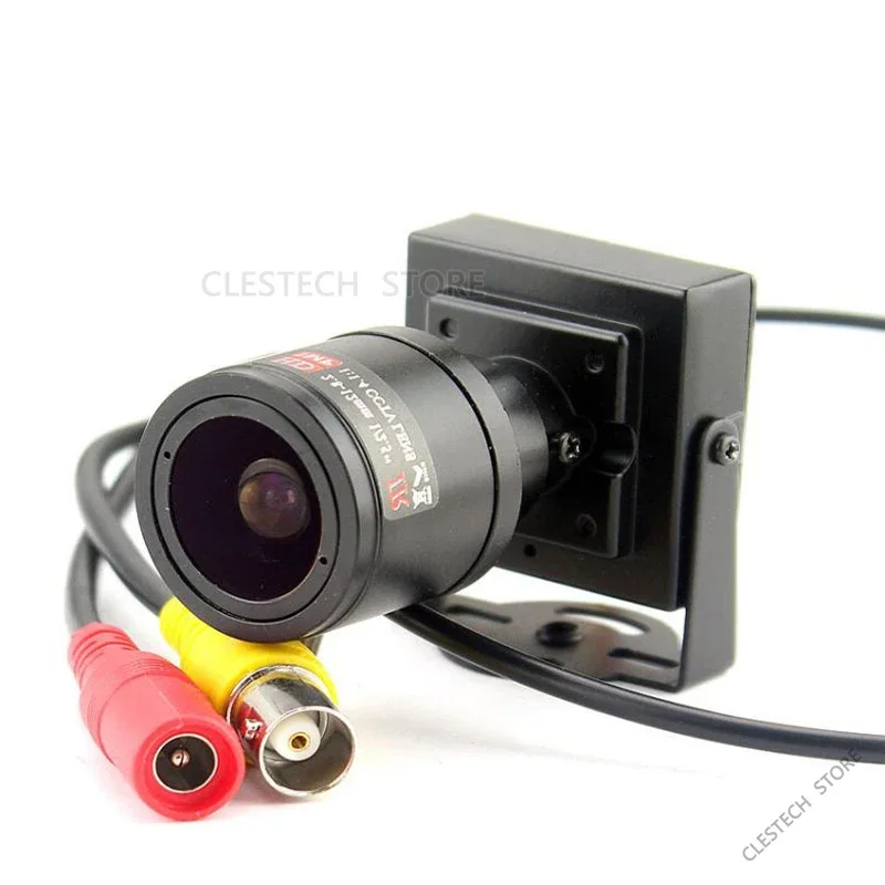 Analogique CCTV Caméra Zoom 2.8mm-12mm Mise Au Point Manuelle Compatible TV Super Petit 1200TVL HD Mini CVBS Métal Vidéo Pour La Maison De Voiture Dépasser