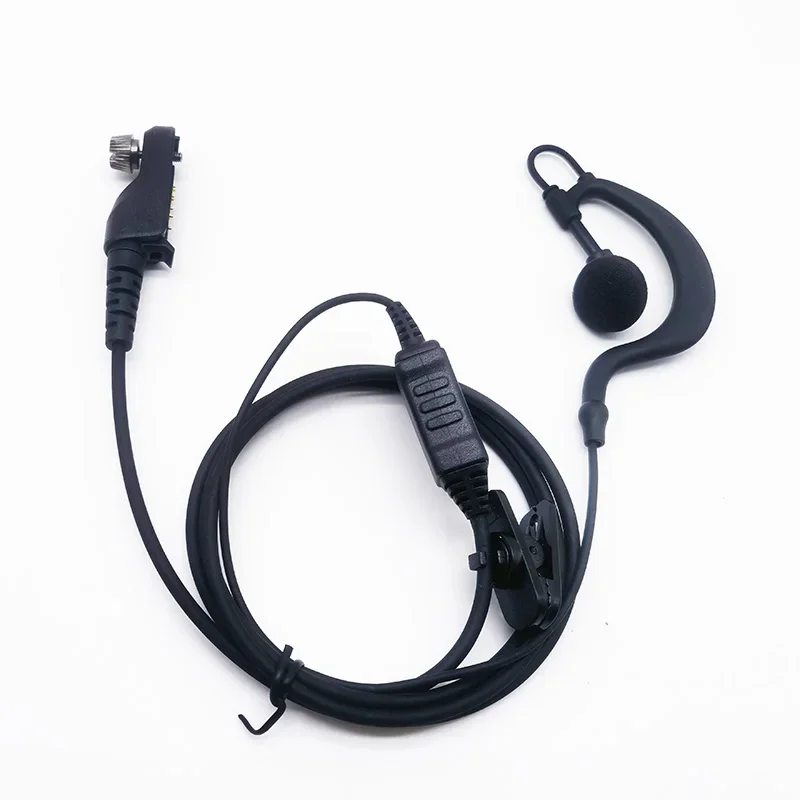 Headset Headset earphone, Headphone kait telinga bentuk G untuk Hytera BP510 BP516 AP58 Radio Walkie Talkie aksesoris