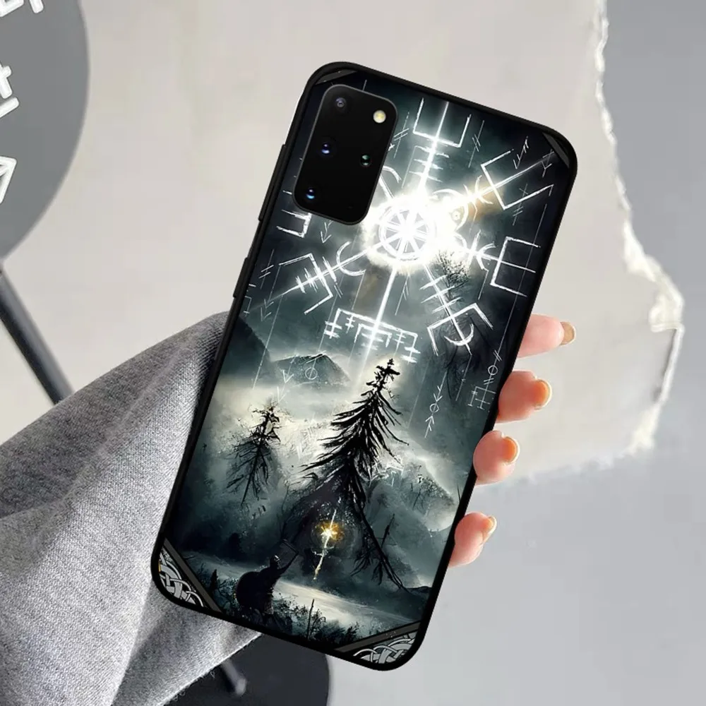 V-Viking Vegvisir Logo Phone Case For Samsung S 9 10 20 21 22 23 30 23plus Lite Ultra FE S10lite Fundas