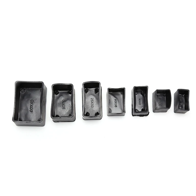 8pcs Rectangle Silicone Chair Leg Caps Non-slip Table Foot Cover Socks Protector Hot Sale New Arrival