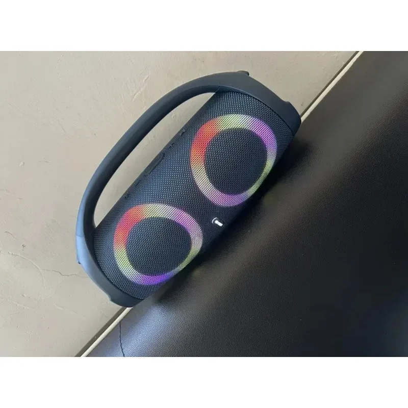 100 واط عالية الطاقة سمّاعات بلوتوث المحمولة RGB ضوء ملون مقاوم للماء مضخم صوت لاسلكي 360 ستيريو المحيطي TWS FM Boombox #6