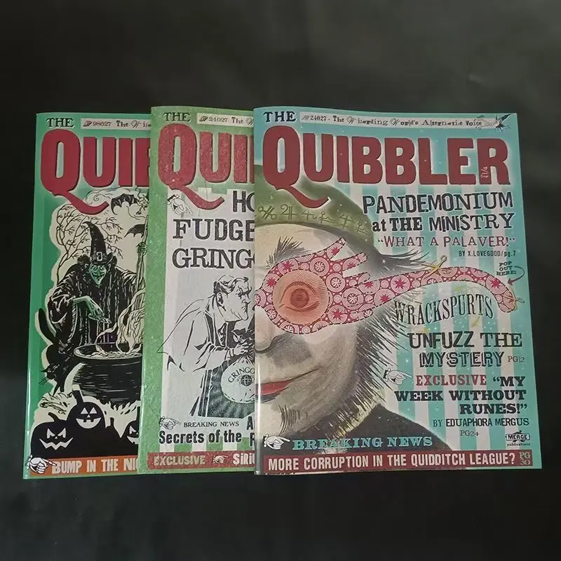 Nueva revista periférica de película mágica, Quibbler de Anime, accesorios de Cosplay Retro en inglés, colección de fans, regalo