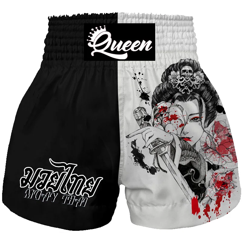 Großhandel Muay Thai shorts Sanda boxen shorts Erwachsene spiel Ausbildung MMA Shorts Mädchen Jungen Boxen Design ihre eigenen shorts