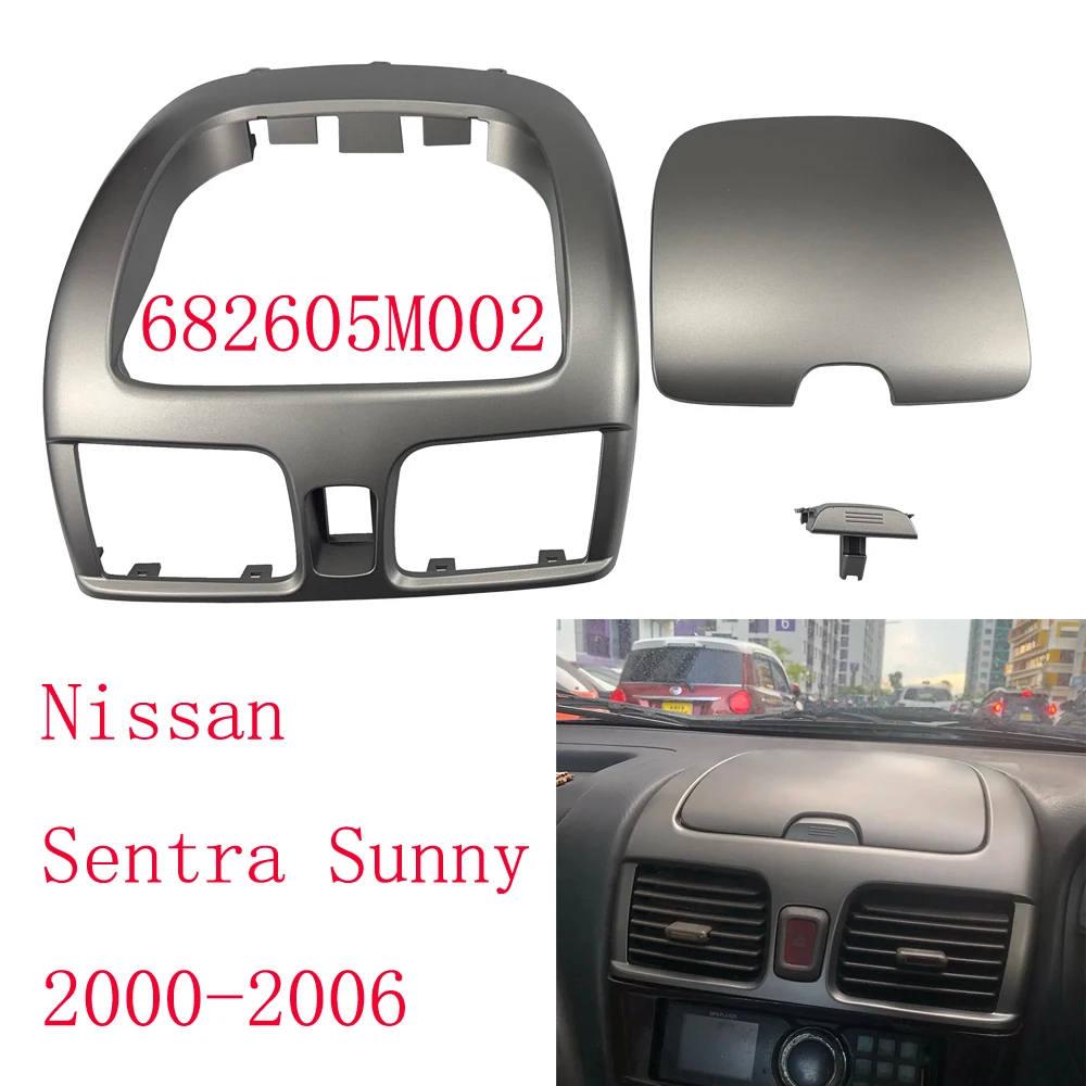 HAOCHEN For Nissan Sentra Sunny Center Dash Air Vent Cubby Storage Hazard Switch 682605M002 Central Dashboard Air VentOutlet
