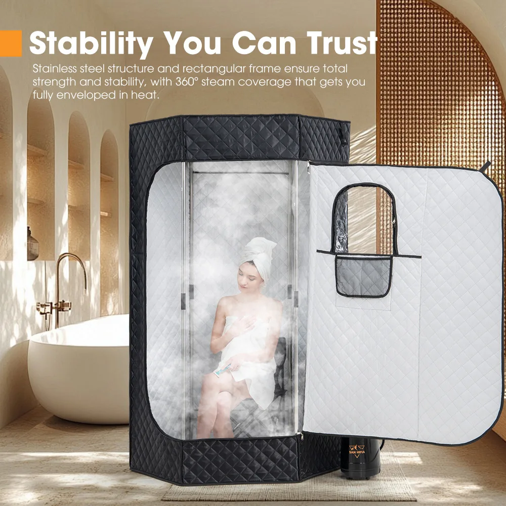 SAN HIMA Outdoor Camping Steamer Folding Steam Sauna Box Portable Mobile Steamer Sauna