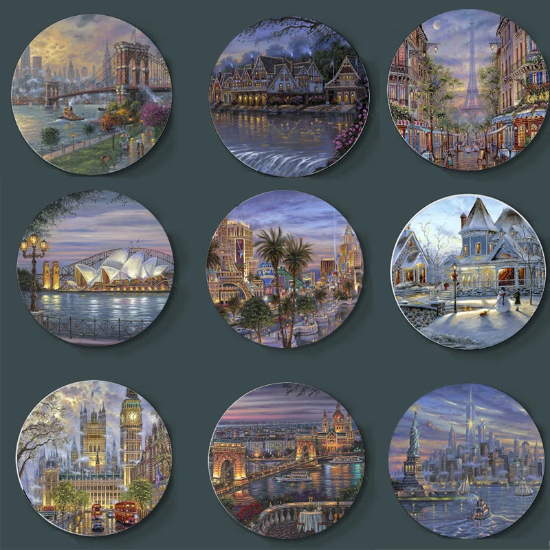High-End Ceramic Robert Finale Art Decorative Hanging Plate 2