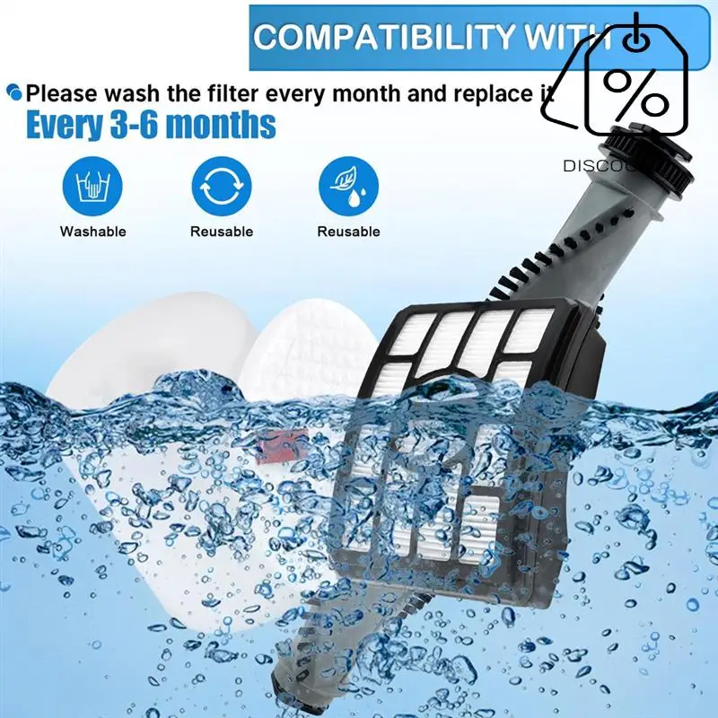 NV500 Brush Roller Belts Filter Replacement Kit For Shark Rotator Lift-Away Upright Vacuum NV550 NV501 Replacement Part-Y48A