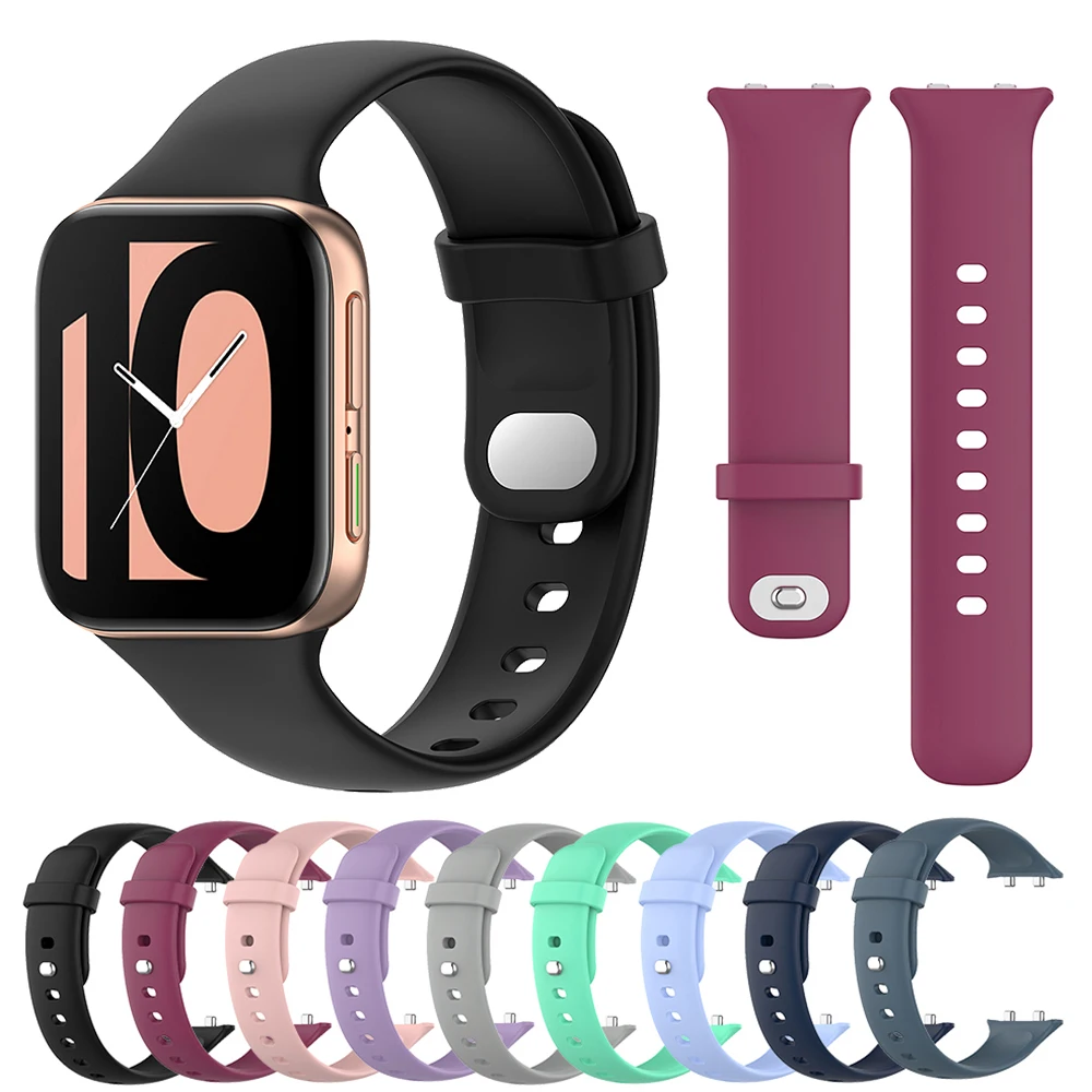 For OPPO Watch 41mm 46mm Silicone Watchband Strap for Oppo Watch Band