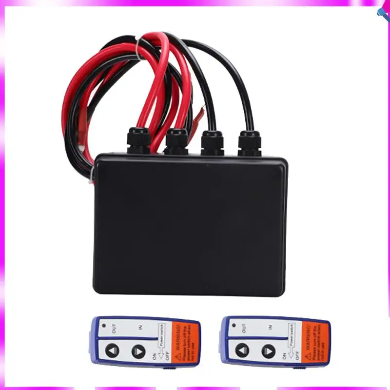 N96R 5000 Lbs Electric Winch Control Box Wireless Remote Control 250A Truck Mounted Crane Accessories Winch Control Box Easy Ins