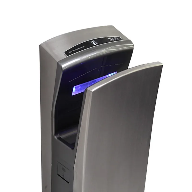 High Speed Automatic Jet Hand Dryer 304 Stainless Steel Commercial Use for Hotel Airport & Public Restroom