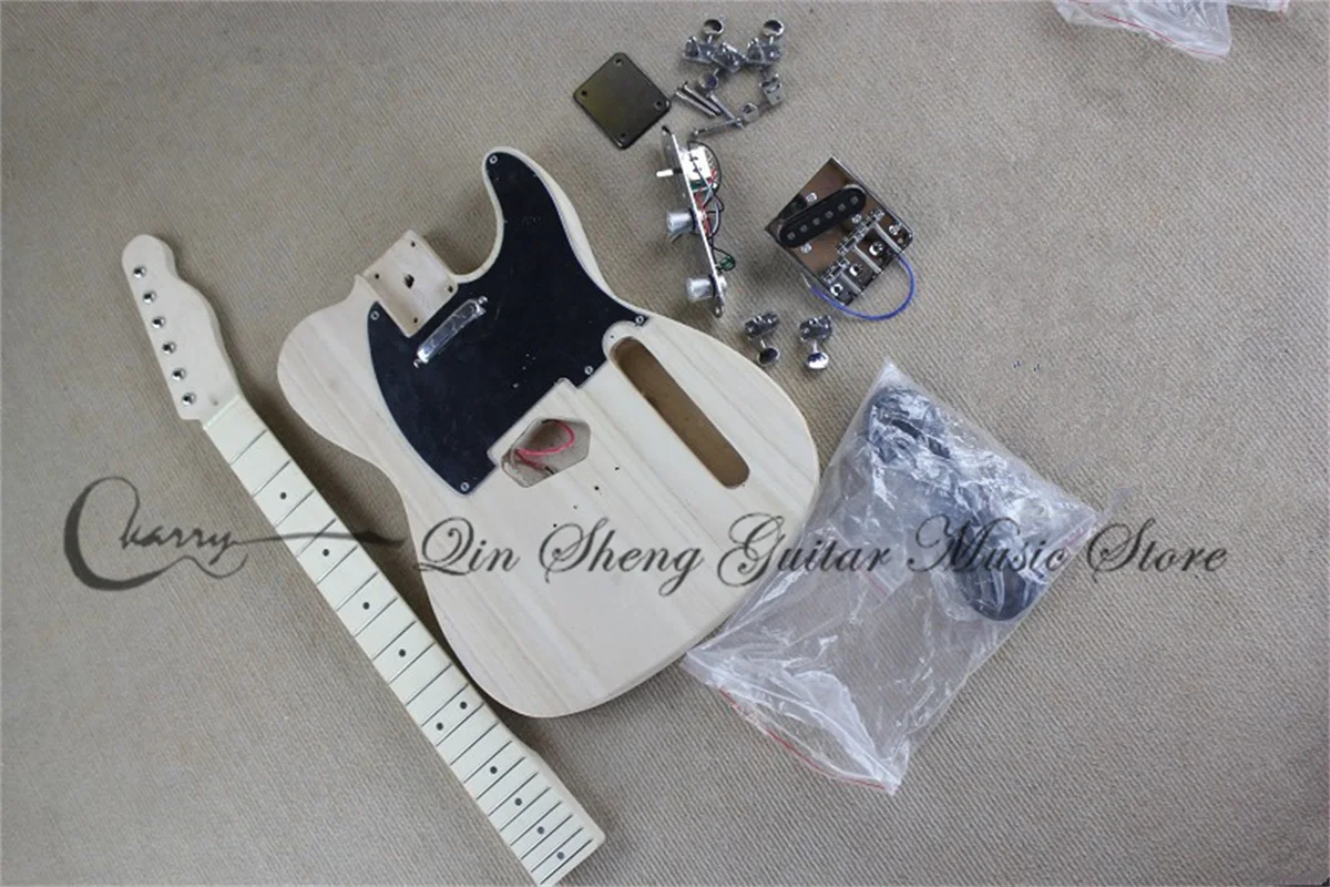 

Custom 6 strings guitar,semi finished guitar without paint,basswood body,maple neck,chrome button bridge