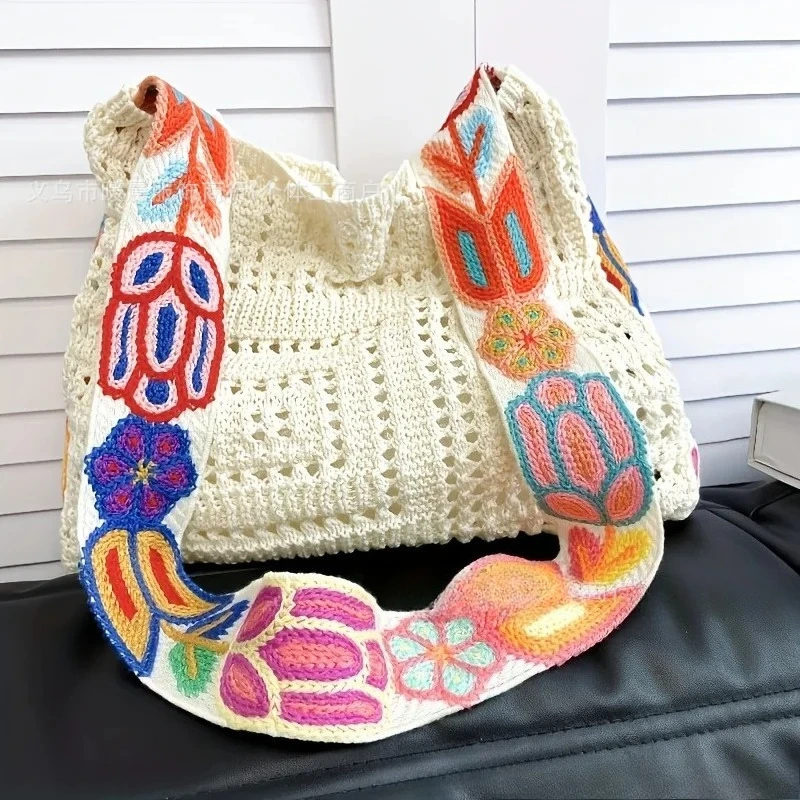 bolsa-tote-grande-capacidade-com-trama-floral-vazada-elegante-bolsa-de-ombro-Unico-em-trico-para-mulheres-uso-diario-praia-e-compras-2026