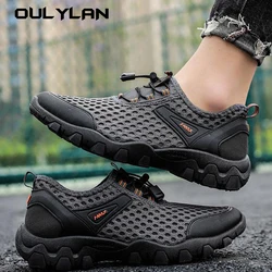 Oulylan Mens Water Shoes Slip on Beach Aqua Shoes Outdoor Casual Hiking Wading Travel Shoes Quick Drying Sneakers for Male