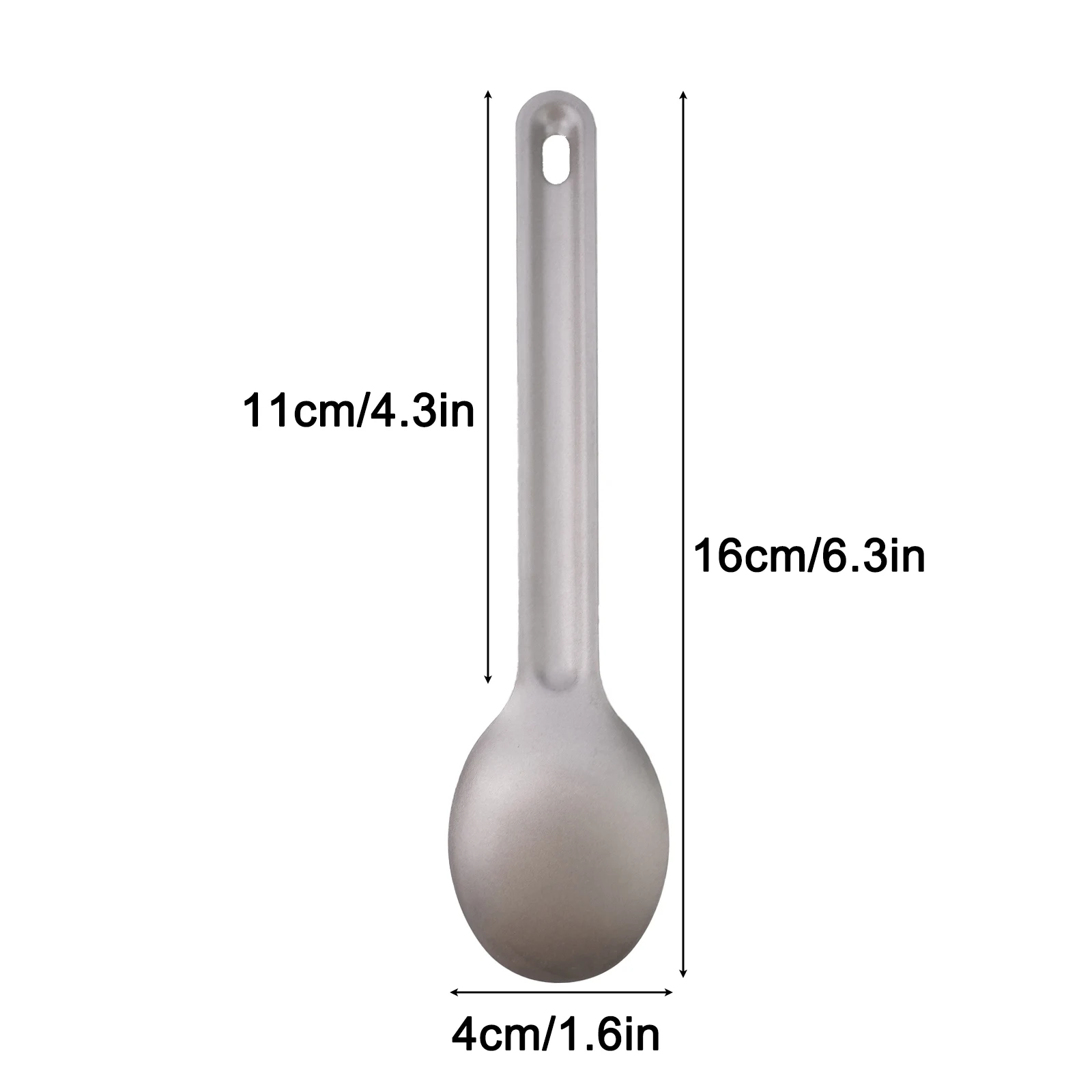 Outdoor Camping Titanium Spoon Fork Spork Set Ultralight Spoon Set for Hiking Picnic Tasteless Titanium Keychain Hole Use