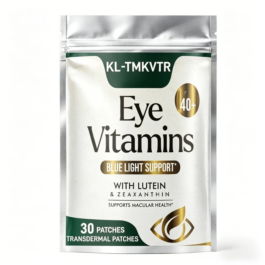 30 Patches Eye Vitamins & Mineral Transdermal Patches Contains Zinc, Copper, Lutein Supports Dry Eye Strain, Vision Health