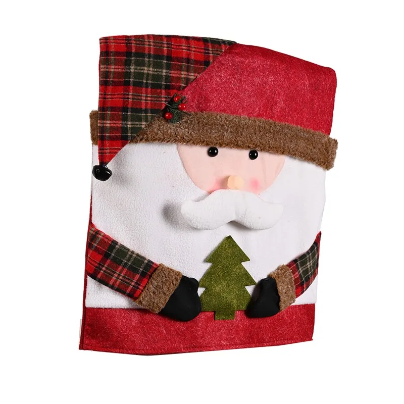 عيد الميلاد الديكور غطاء كرسي غطاء البراز فستان عيد الميلاد جديد دمية غطاء كرسي الحلي الزخرفية المفروشات المنزلية