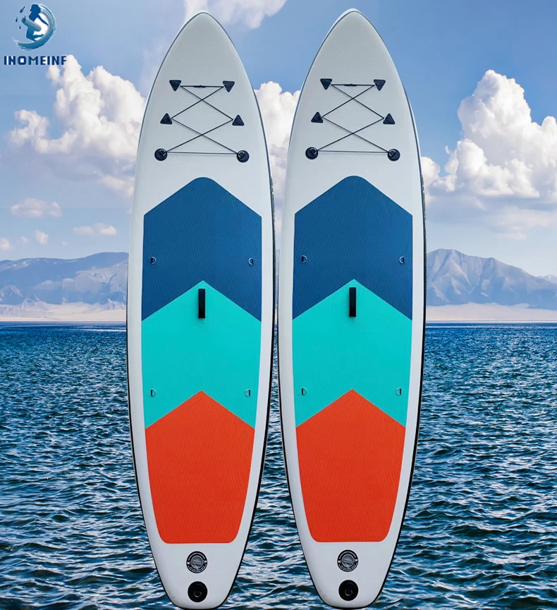 Neues 3,2 m SUP aufblasbares Paddle-Board, stehendes aufrechtes Paddle-Board, professionelles Paddle-Board für Erwachsene mit Inflator-Set