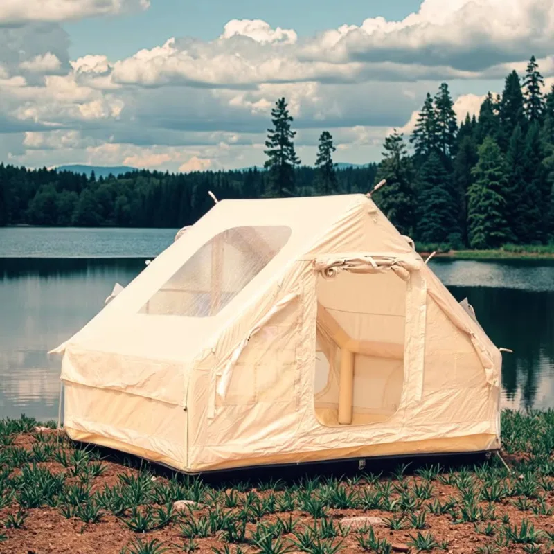 

2025 Luxury Outdoor Camping Air Tent Inflatable Waterproof Thickened Waterproof Oxford Fabric Sunscreen Snow Dust-Proof Features