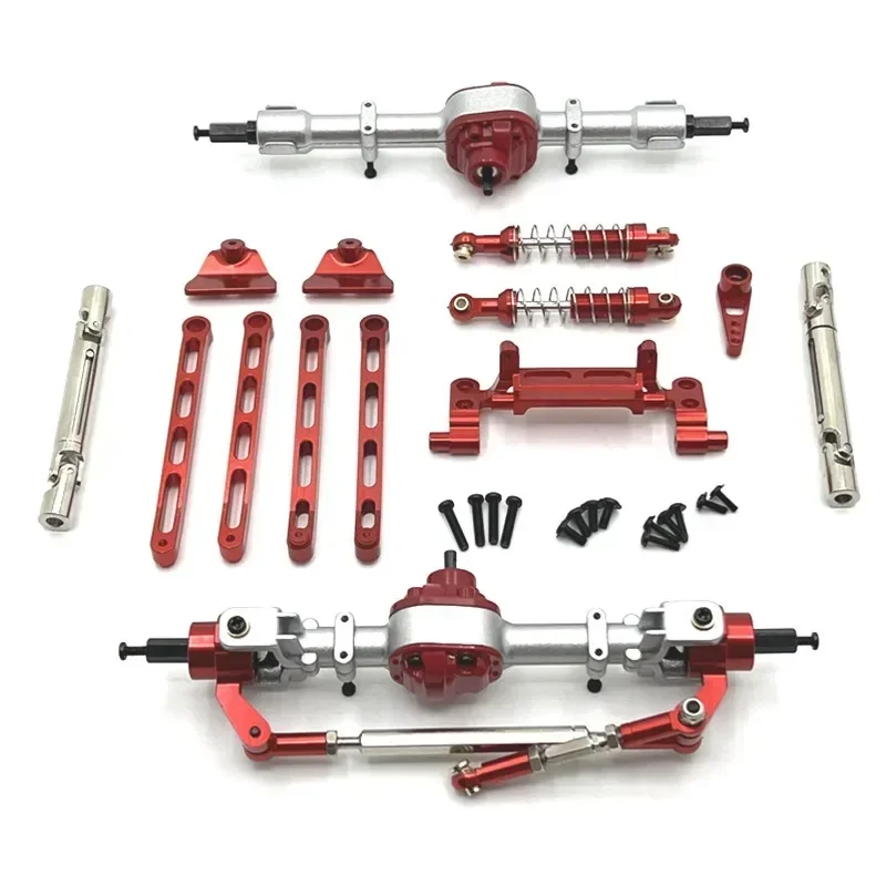 For MN82 LC79 MN78 Aluminum Alloy Hardened Metal Front Rear Portal Axle DIY Kits 1/12 RC Car Upgrade Parts