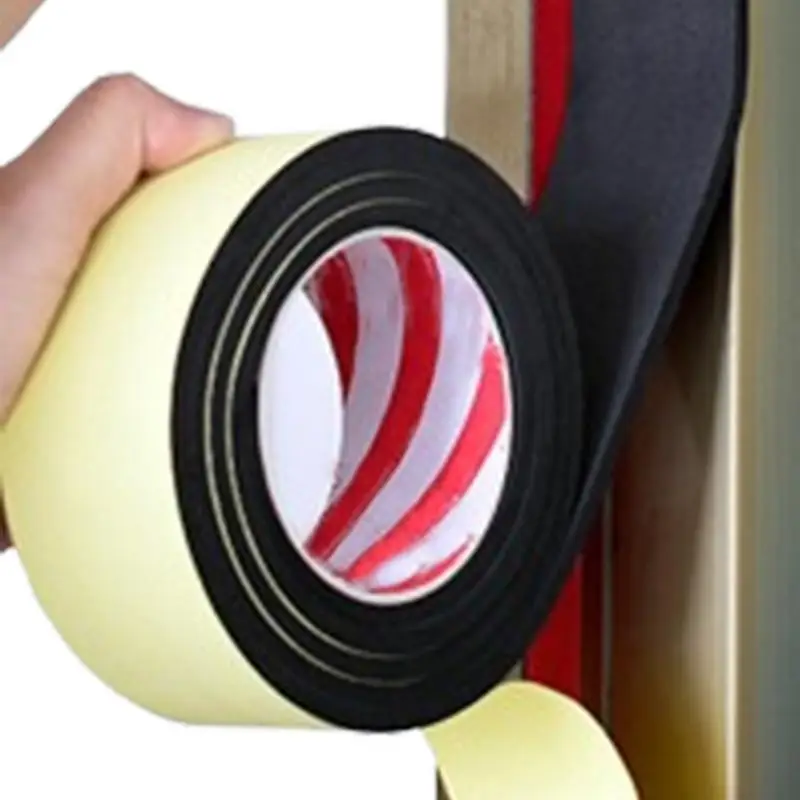 Door Weather Stripping Door Seal Strip EVA Door Sealing Sponge Self-adhesive Reduce Noise Insulation Tape For Bedroom Window