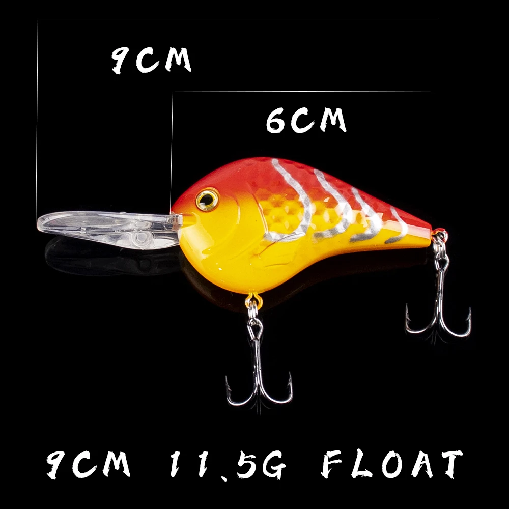 AYWFISH Special Offer 9CM 11.5G Floating Crankbait Fishing Lures Surface Hard Bait For Seabass Trout Artificial Bait ( Limited )