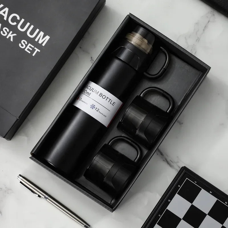 500ml High End Business Gift Set Insulated Bottle 304 Stainless Steel Thermos BottleTea Brewing Companion Hand Gift Water Cup