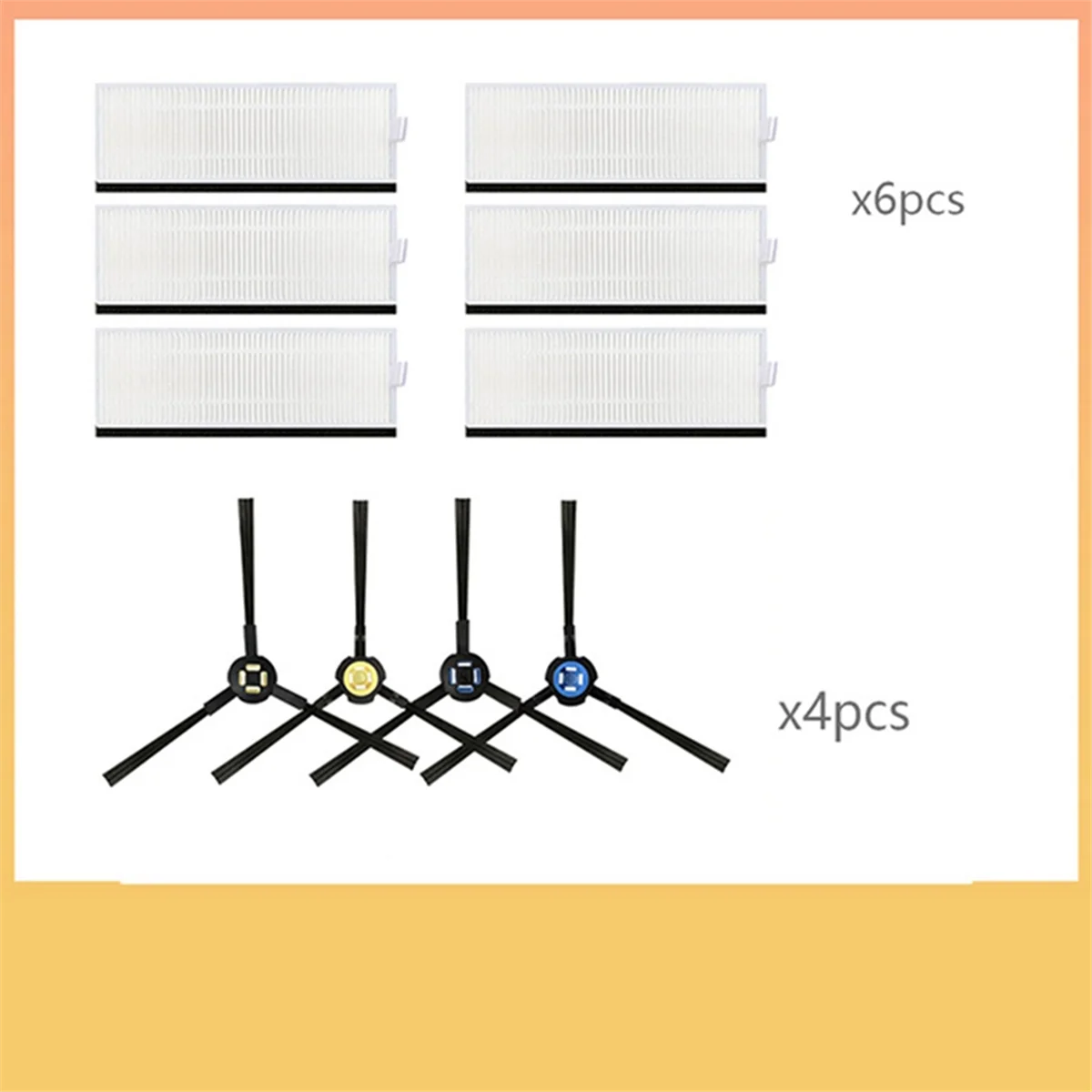 HEPAプレフィルターロボット掃除機アクセサリー、ローラーメインサイドブラシ、ssr1、ssra1、a9s、a9、a7に適合