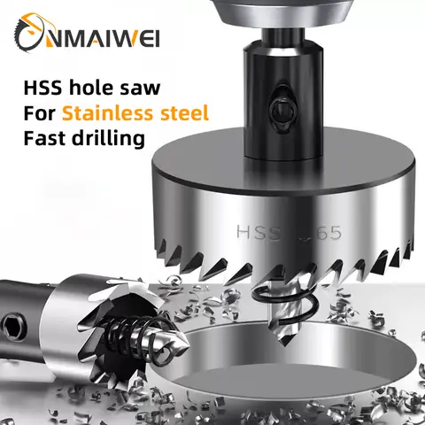 HSS Hole Saw 16-100mm Cobalt High Speed Steel M35 Stainless Steel Tool Set For Metal Stainless Steel Drilling Metalworking