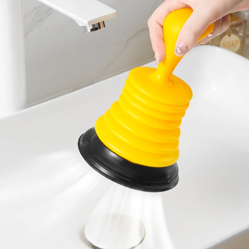 1Pc Suction Cup Toilet Plungers Press Clean Anti Blocking Sink Drain Pipe Bath Buster Sucker Clog Remover Rubber Plunger Tool