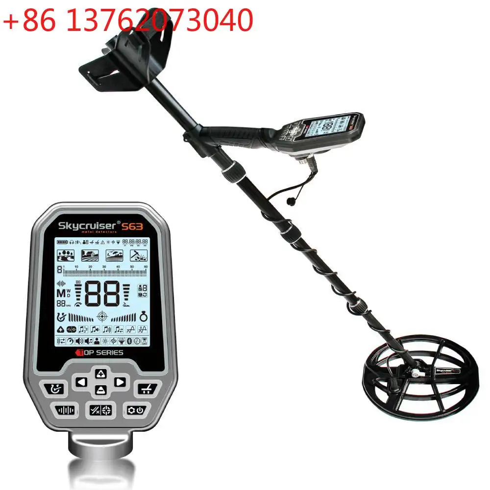 

Профессиональный полностью водонепроницаемый подземный металлоискатель высокой глубины S63 Многочастотный внедорожный металлоискатель